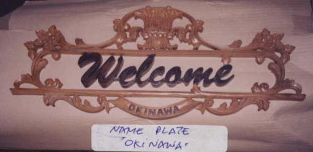Name Plate 'Okinawa' 